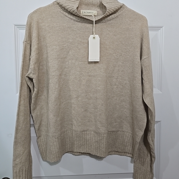 NWT By Together Sz S Oversized Women’s Beige Sweater - Picture 1 of 6